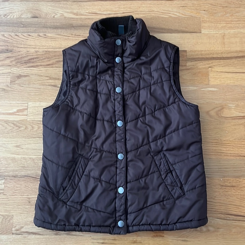 Brown sleeveless jacket Foot Locker size medium